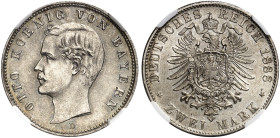 BAYERN. Otto II., 1886-1913. J. 43, EPA 2/12 
Ein drittes Exemplar. NGC MS 64, schöne Patina, f. St