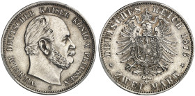 PREUSSEN. Wilhelm I., 1861-1888. J. 96 C, EPA 2/36 
Ein zweites Exemplar. PCGS MS 62, f. St