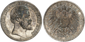 REUSS. - Ältere Linie. Heinrich XXII., 1859-1902. J. 117, EPA 2/44 
2 Mark 1892. vz