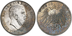 REUSS. - Ältere Linie. Heinrich XXII., 1859-1902. J. 118, EPA 2/45 
2 Mark 1899. schöne Patina, vz - St