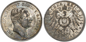 SACHSEN. Friedrich August III., 1904-1918. J. 134, EPA 2/54 
2 Mark 1914. vz+