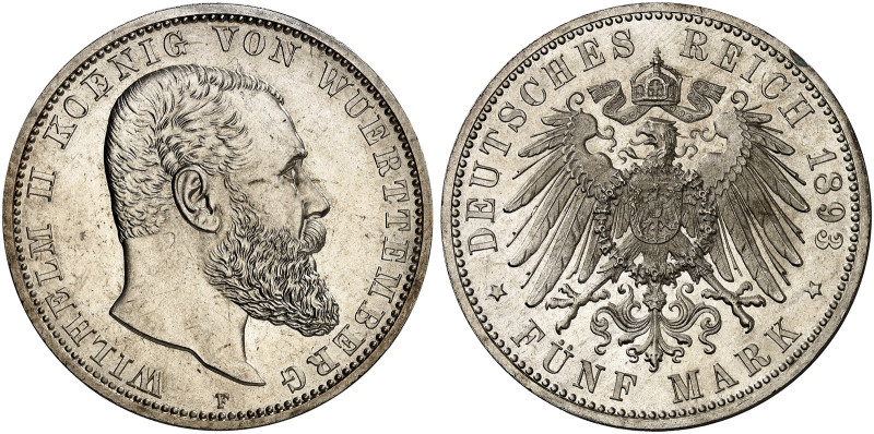 WÜRTTEMBERG. Wilhelm II., 1891-1918. J. 176, EPA 5/60 
Ein zweites Exemplar. Ka...