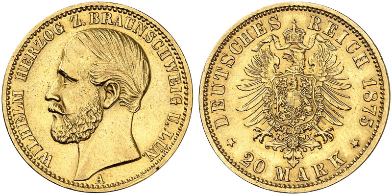 BRAUNSCHWEIG. Wilhelm, 1830-1884. J. 203, EPA 20/12 
Ein drittes Exemplar. vz