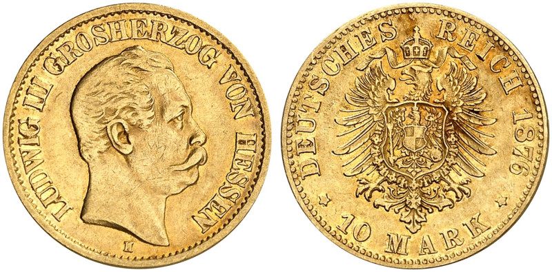 HESSEN. Ludwig III., 1848-1877. J. 216, EPA 10/18 
Ein zweites Exemplar. ss