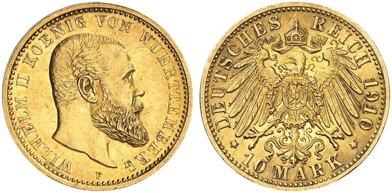 WÜRTTEMBERG. Wilhelm II., 1891-1918. J. 295, EPA 10/55 
Ein zweites Exemplar. v...