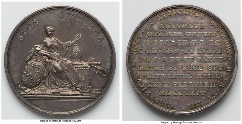 Osnabrück. "Frederick Augustus - Duke of York and Albany" silver Medal 1764 AU, ...