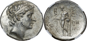 SELEUCID KINGDOM. Seleucus II Callinicus (246-225 BC). AR tetradrachm (28mm, 17.08 gm, 12h). NGC AU 5/5 - 3/5, Fine Style. Antioch on the Orontes, fro...