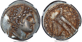 SELEUCID KINGDOM. Alexander I Theopater Euergetes Balas (152-145 BC). AR tetradrachm (27mm, 14.16 gm, 1h). NGC AU 5/5 - 4/5. Tyre, dated Seleucid Era ...