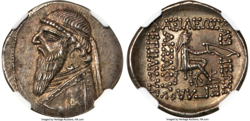 PARTHIAN KINGDOM. Mithradates II (ca. 121-91 BC). AR drachm (21mm, 4.18 gm, 12h)...