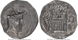 PERSIS KINGDOM. Autophradates (Vadfradad) II (ca. early-mid-2nd century BC). AR drachm (20mm, 4.10 gm, 1h). NGC Choice XF S 5/5 - 5/5. Head of Autophr...