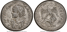 CYRRHESTICA. Hierapolis. Caracalla (AD 198-217). BI tetradrachm (27mm, 13.07 gm, 12h). NGC XF S 4/5 - 4/5, die shift. AD 215-217. AVT•Κ•M•A•ΑΝ-ΤΩΝЄΙΝΟ...