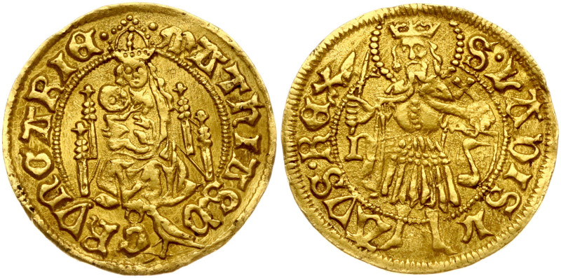 Hungary. Matthias Corvinus (1457-1490). Goldgulden ND (1485). Gold 3.51 g. Fr. 2...