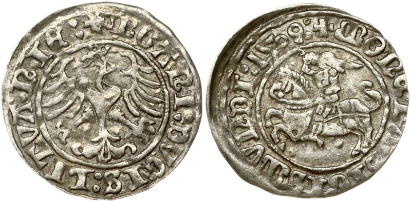 Lithuania. Zygmunt II August (1547-1572). Polgrosz 1509 Vilnius. MGANI on Rv. Si...