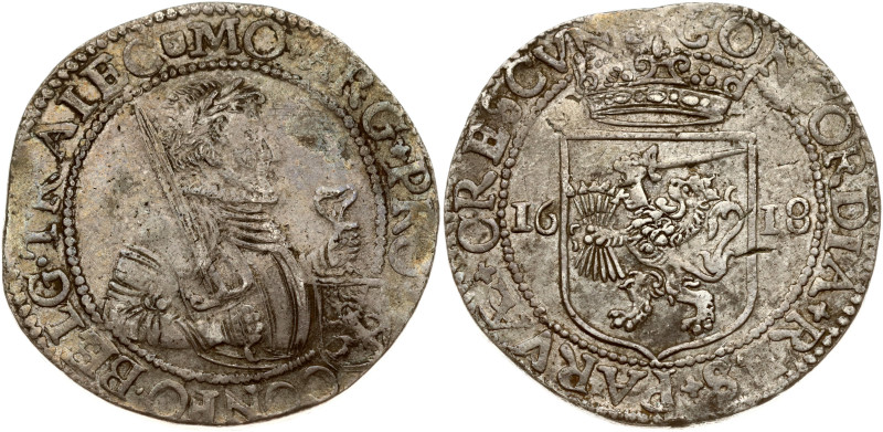 Netherlands, Utrecht. Rijksdaalder 1618. Silver 28.63 g. Dav. 4836; KM-14. Old p...