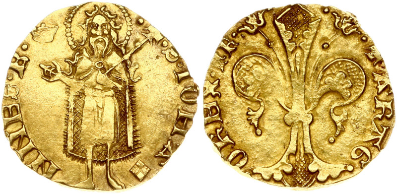 Spain, Valencia. Fernando I (1412-1416). Florin. Gold 3.44 g. Cayon 2013; Cru.V....