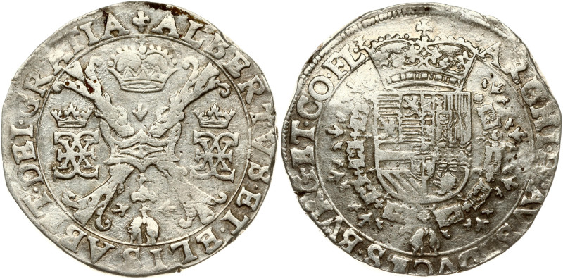 Spanish Netherlands, Flanders. Albert and Isabelle (1598-1621). Patagon ND (1612...