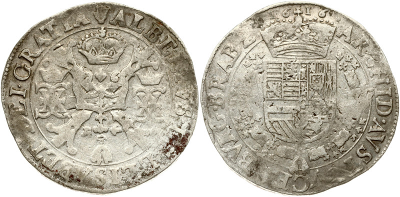 Spanish Netherlands, Brabant. Albert and Isabella (1598-1621). Patagon 1616 Antw...