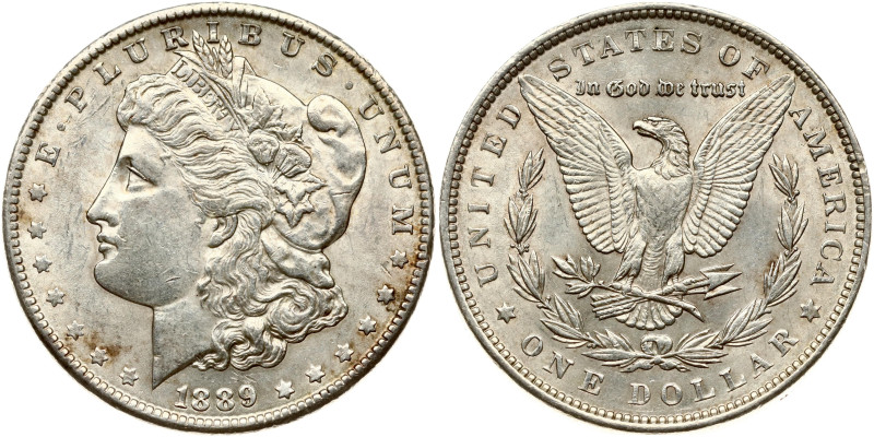 USA. Morgan Dollar 1889 Philadelphia. Silver 26.76 g. KM-110.