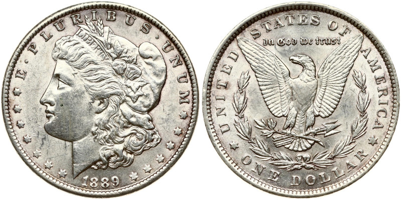 USA. Morgan Dollar 1889 Philadelphia. Silver 26.62 g. KM-110.