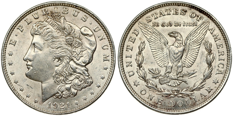 USA Dollar 1921 'Morgan Dollar' Philadelphia. Silver 26.74 g. KM-110