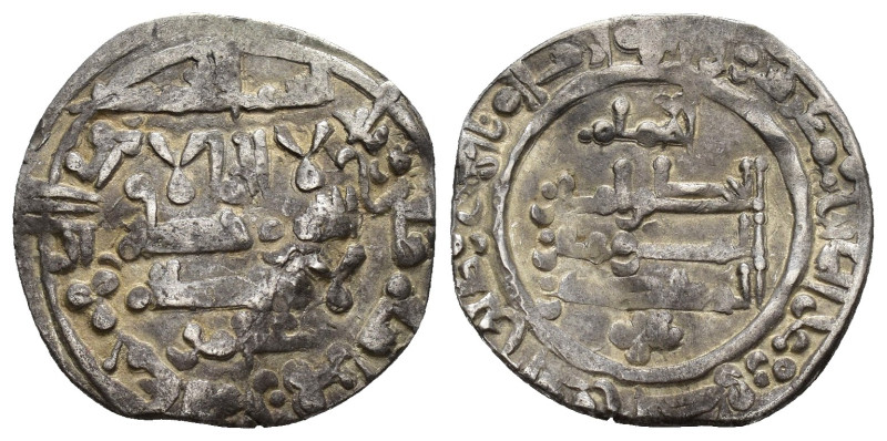 CALIFATO. AL-HAKAM II). Dírham. Medina al-Zahra. 360 H. AR 2,6 g. 21 mm. V-465. ...