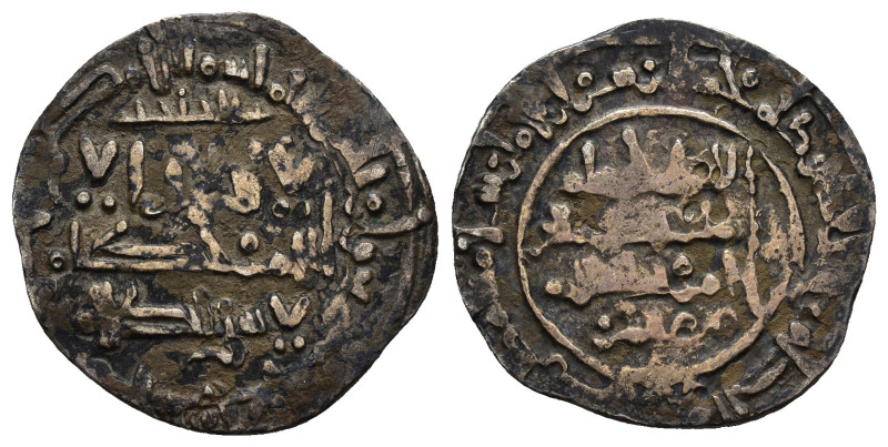 CALIFATO. HISAM II. Dírham. Al-Andalus (Medina Fez). 394 H. AR 2,41 g. 23 mm. V-...