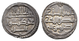 ALMORÁVIDES. ISHAQ B. 'ALI. Quirate. Sin ceca. Sin fecha. AR 0,97 g. 12 mm. V-1895; Medina-145; B-E4. MBC/MBC+. Escasa.

Ex colección Gaspariño