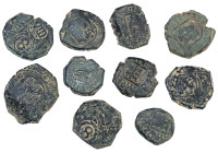 FELIPE III. Lote de 10 monedas de 8 y 4 maravedís. BC+(MBC-.