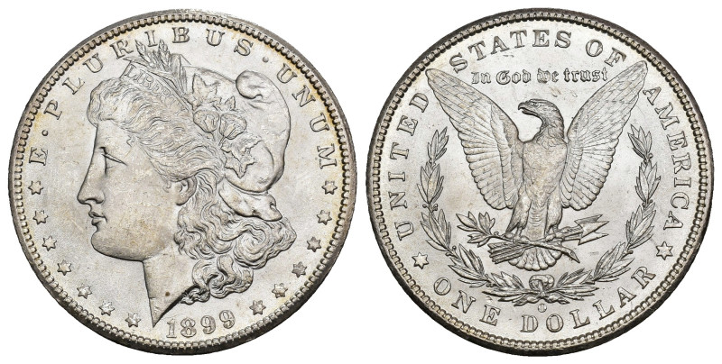 ESTADOS UNIDOS DE AMÉRICA. 1 dólar Morgan. Nueva Orleans. 1899. AR 26,83 g. 37,8...