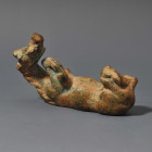 ARQUEOLOGÍA. ROMA. Figura de caballo (ss. I-IV d.C.). Bronce. Longitud 7 cm. Presenta faltas.

Ex colección Cores.