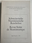 AA.VV. Revue Suisse de Numismatique Tome 58. Bern 1979. Brossura ed. pp. 326, ill. in b/n. Tavv. 9 in b/n. Contents: Christine Weber-Hug. Die Geschich...