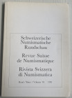 AA.VV. Revue Suisse de Numismatique Tome 70 Bern 1991. Brossura ed. pp. 106, tavv. 15 in b/n.Contents: Sonstiges 2 Inhaltsverzeichnis3 Artikel: Lydisc...