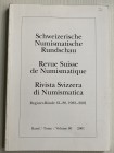 AA.VV. Revue Suisse de Numismatique Tome 80. Bern 2001. Brossura ed. pp. 248, tavv. 27 in b/n. Contents: Zum Gedenken an Leo Mildenberg4 Metoikismos d...