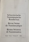 AA.VV. Revue Suisse de Numismatique Tome 81. Bern 2002. Brossura ed. pp. 183, ill. in b/n, tavv. In b/n. Contents: Artikel: Theodor Mommsen : zur wiss...