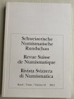 AA.VV. Revue Suisse de Numismatique Tome 91. Bern 2012. Brossura ed. pp. 341, ill. in b/n, tavv. 46 in b/n. Contents: The Molossian settlement at the ...