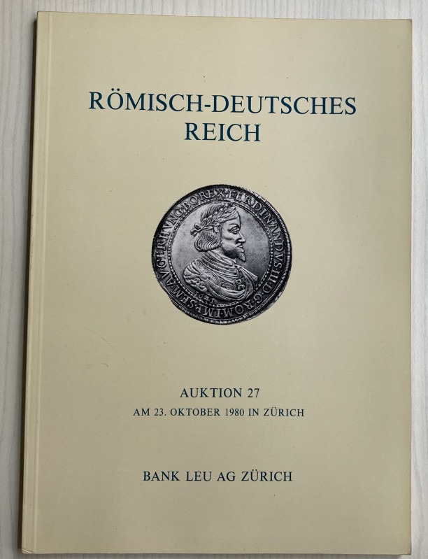 Bank Leu Auktion 27. Romisch-Deutsches Reich. Taler und Doppeltaler. Zurich 23 O...