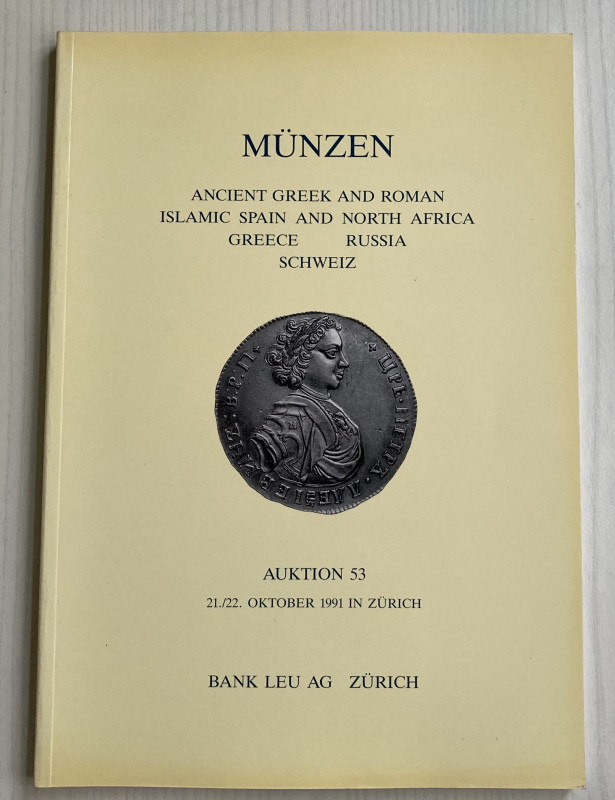 Bank Leu Auktion 53. Antike Munzen Ancient Greek and Roman Islamic Spain and Nor...