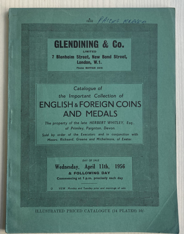 Glendining & Co. Catalogue of the Important Collection of English & Foreign Coin...