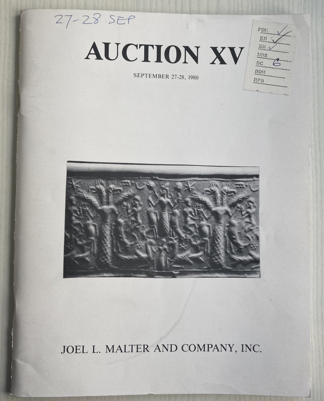 Malter J. L. - Auction XV. Ancient Coins, Chinese and Modern Coins. California 2...