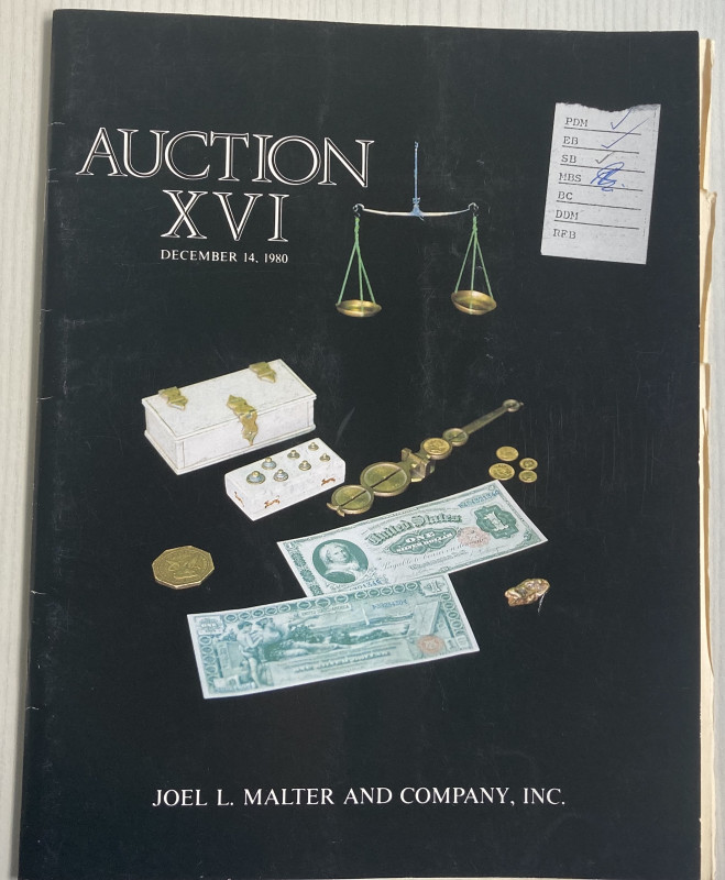 Malter J. L. - Auction XVI. A collection of scales and weights from earliest tim...