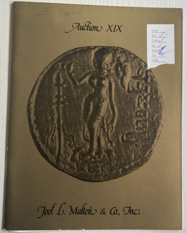 Malter J. L. - Auction XIX. featuring Coins and artifacts of the ancient world. ...
