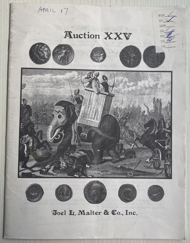 Malter J. L. Auction XXV. featuring Ancient Greek - Roman - Byzantine - Crusades...