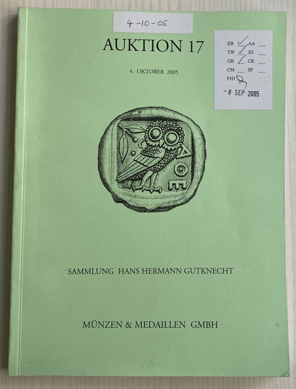 Munzen & Medaillen Auktion 17 Sammlung Hans Hermann Gutknecht. Griechische Bronz...
