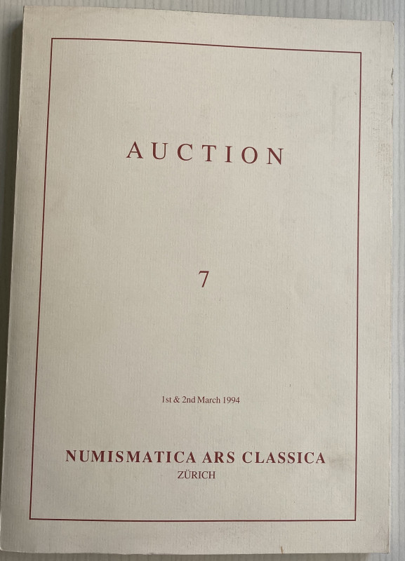 NAC – Numismatica Ars Classica. Auction No. 7. Etruscan, Greek & Roman Coins. Zu...