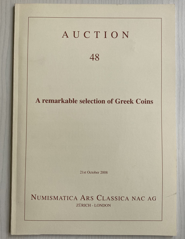 NAC - Numismatica Ars Classica. Auction No. 48. A remarkable selection of Greek ...