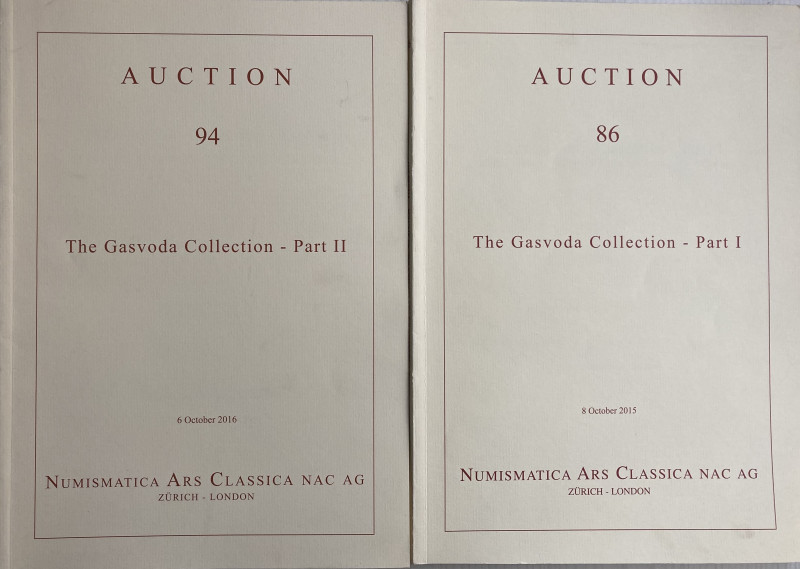 NAC – Numismatica Ars Classica. Auction No. 86-94. 2 Cataloghi. The Gasvoda Coll...