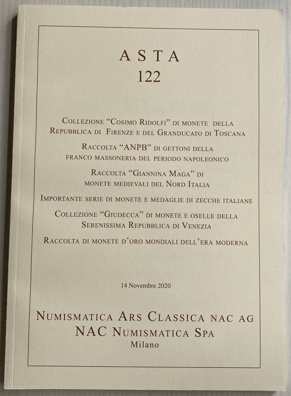NAC– Numismatica Ars Classica. Asta No. 122. Collezione “ Cosimo Ridolfi” di Mon...