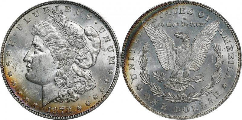 1878 Morgan Silver Dollar. 7/8 Tailfeathers. Strong. MS-62 (PCGS).
PCGS# 7078. ...