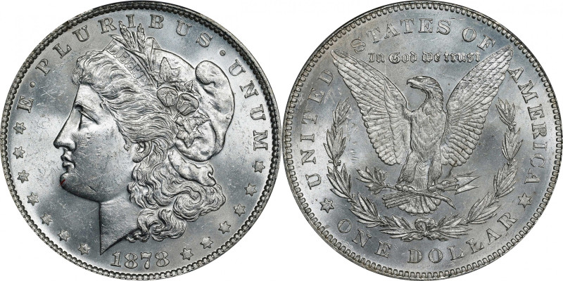 1878 Morgan Silver Dollar. 7/8 Tailfeathers. Strong. MS-62 (PCGS).
PCGS# 7078. ...