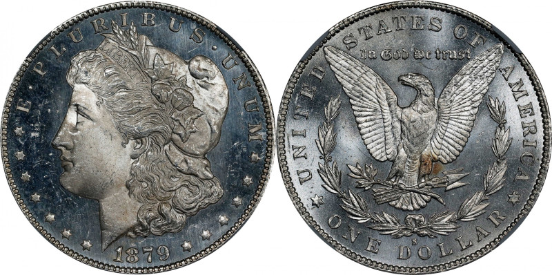 1879-S Morgan Silver Dollar. MS-64 * (NGC).
PCGS# 7092. NGC ID: 253X.